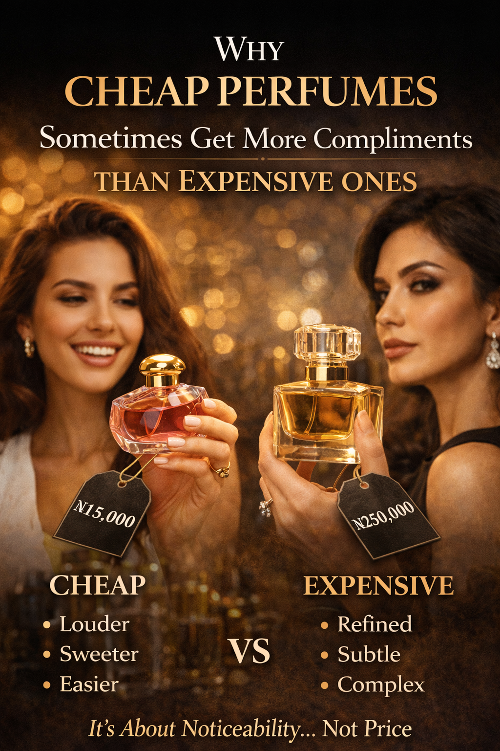 Why Cheap Perfumes Sometimes Get More Compliments Than Expensive Ones